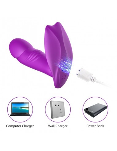 Stymulator Silicone Panty Vibrator USB 7 Function / Heating / Impact function - Wibratory Punktu G - 6
