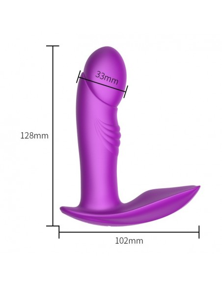 Stymulator Silicone Panty Vibrator USB 7 Function / Heating / Impact function - Wibratory Punktu G - 7