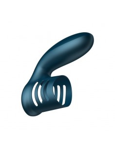 Pierścień z wibracjami Silicone Ring Niebieski USB 7 Funkcji - Pierścienie erekcyjne wibrujące - 1 2