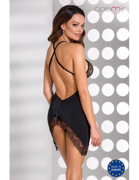 Sukienka erotyczna Alina Chemise Black S/M - Casmir - Sukienki, spódnice, spodnie - 2