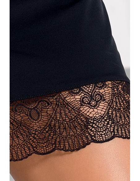 Sukienka erotyczna Alina Chemise Black S/M - Casmir - Sukienki, spódnice, spodnie - 3