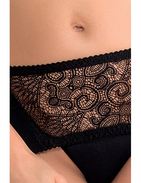 Komplet bielizny Alina Set With Open Bra Black S/M - Casmir - Komplety bielizny erotycznej - 3