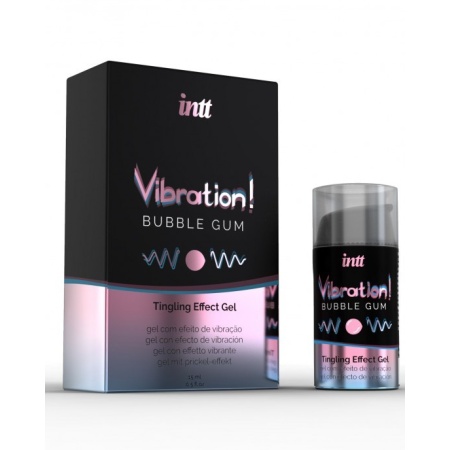 Żel intymny VIBRATION BUBBLE GUM 15 ml - 1