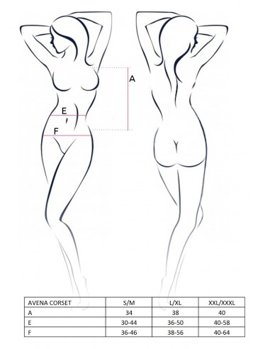 Gorset Avena Corset Silver S/M - Casmir - Komplety bielizny erotycznej - 4