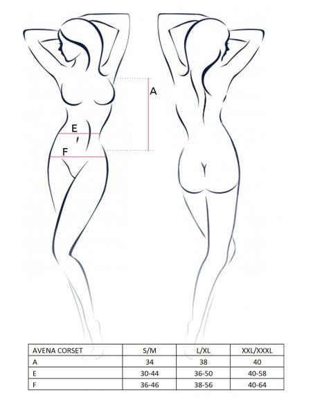 Gorset Avena Corset Silver S/M - Casmir - Komplety bielizny erotycznej - 4