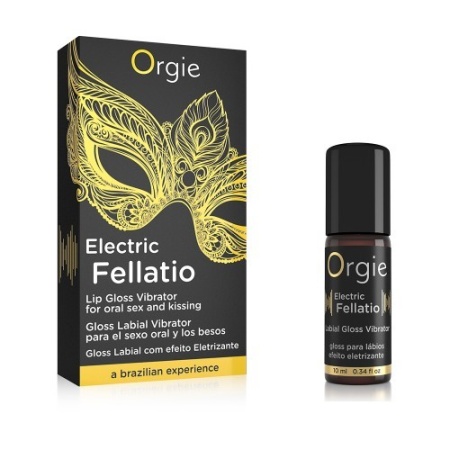 Stymulujący żel intymny Sexy Vibe! Eletric Fellatio - Vibrating Gloss 10 ml - 1
