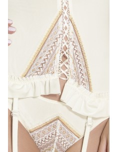 Gorset Connie Corset Cream S/M - Casmir - Komplety bielizny erotycznej - 1 2