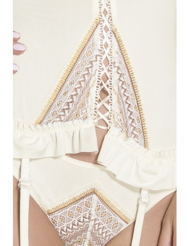 Gorset Connie Corset Cream S/M - Casmir - Komplety bielizny erotycznej - 2