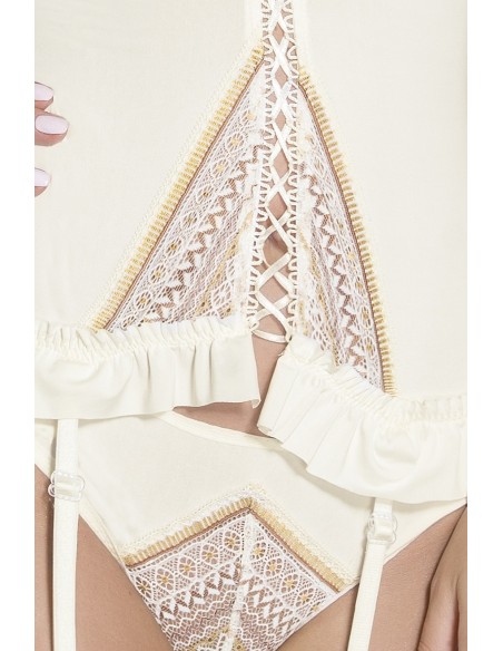 Gorset Connie Corset Cream S/M - Casmir - Komplety bielizny erotycznej - 2