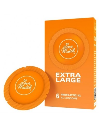 Prezerwatywy XXL Love Match Extra Large 6 szt. - Prezerwatywy klasyczne - 1