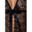 Przewiewny szlafrok i Stringi Jessie Peignoir Black - 2
