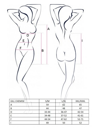 Sukienka erotyczna Gill Chemise Red S/M - Casmir - Sukienki, spódnice, spodnie - 5