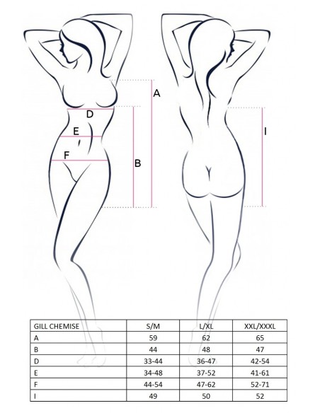 Sukienka erotyczna Gill Chemise Red S/M - Casmir - Sukienki, spódnice, spodnie - 5