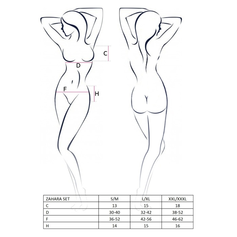 Komplet bielizny Zahara Set Black - 3