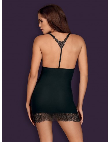 Bielizna Nocna Chiccanta Koszulka I Stringi Czarna L/Xl - Koszule nocne - 4