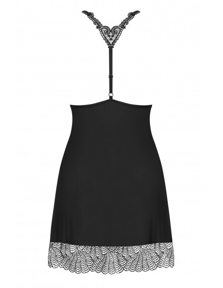 Bielizna Nocna Chiccanta Koszulka I Stringi Czarna L/Xl - Koszule nocne - 6