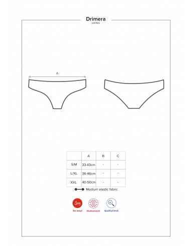 Ponętna bieliznaDrimera Figi Niebieskie  S/M - Figi - 9