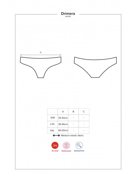 Ponętna bieliznaDrimera Figi Niebieskie  S/M - Figi - 9