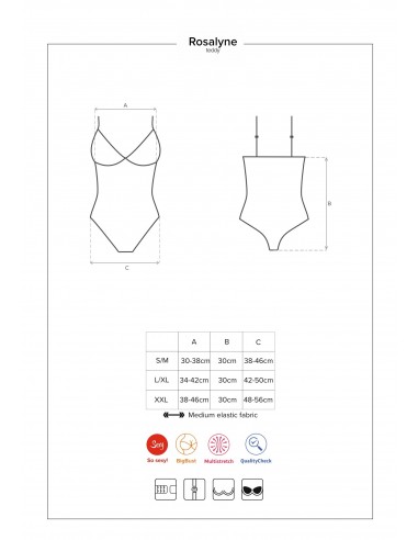 Rosalyne body czerwone  S/M - Body - 6