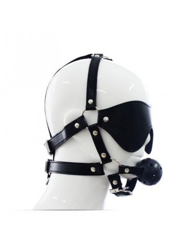 Maska BDSM na Oczy z Kneblem - Kneble do ust - 1