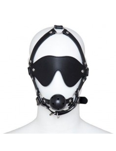 Maska BDSM na Oczy z Kneblem - Kneble do ust - 1 2