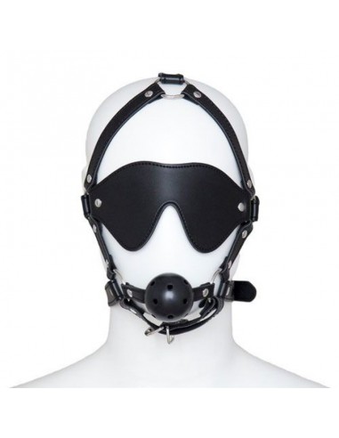 Maska BDSM na Oczy z Kneblem - Kneble do ust - 2