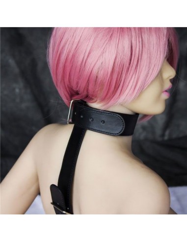 Uprząż BDSM Easy Back Cuffs+Collar Restraint (Nero) - Uprzęże BDSM - 3