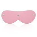 Opaska na oczy Blindfold Mask różowa – syntetyczna skóra - 1