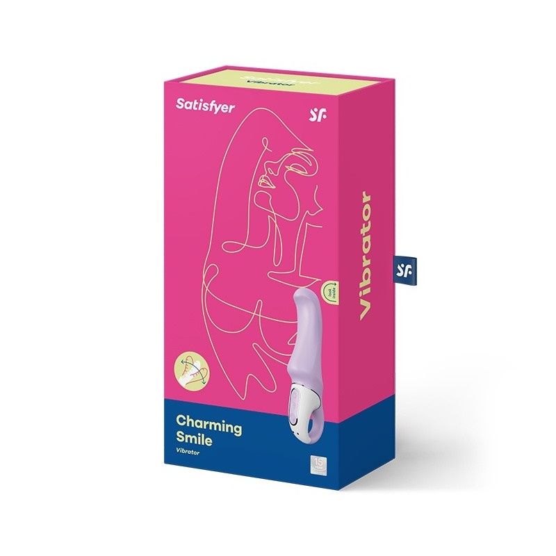 Wibrator Satisfyer Vibes Charming Smile - zakrzywiony stymulator punktu G, silikon, 18,5 cm, Ø 3,4 cm, 12 trybów - 2