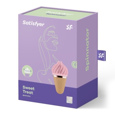 Stymulator klitoralny Sweet Treat z obrotową końcówką 10 × 5 cm - 1 2