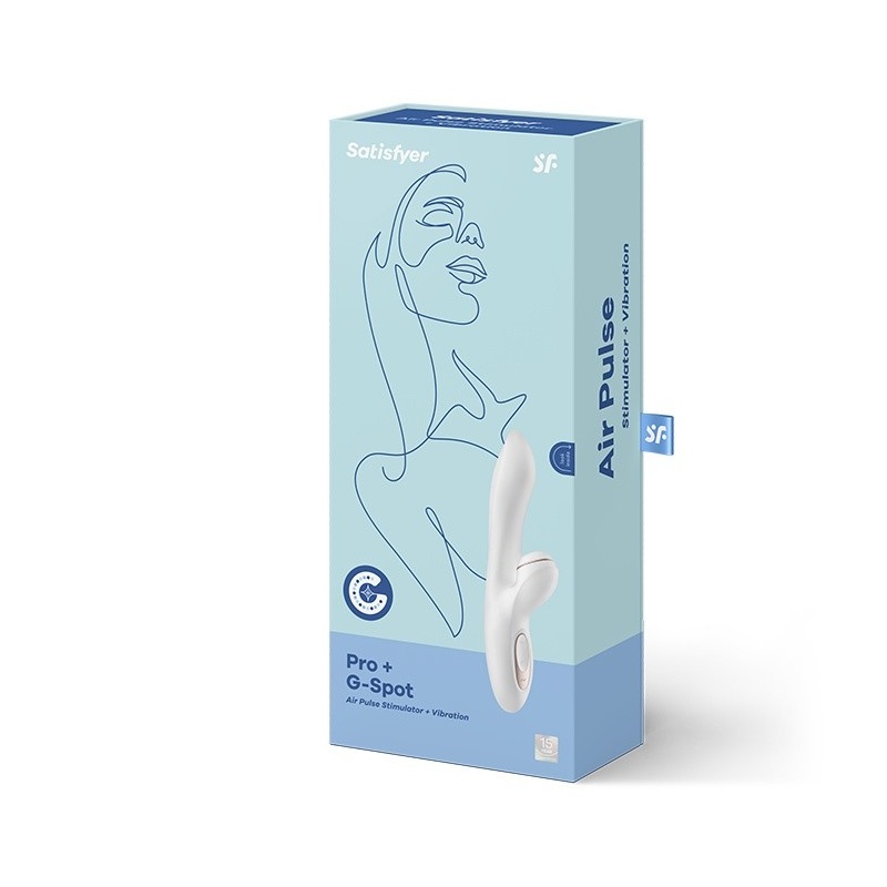 Wibrator Pro G-Spot Rabbit - podwójna stymulacja punktu G i łechtaczki (Air Pulse + wibracje, 2 niezależne silniki, IPX7) - 2