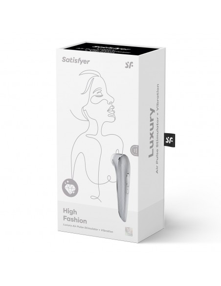 Bezdotykowy Stymulator Łechtaczki Luxury High Fashion z Wibracjami - Wibratory Bezdotykowe - 2