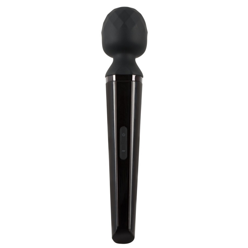 Masażer Rechargeable Power Wand – ładowalny masażer typu różdżka z ruchomą głowicą silikonową 6,1 cm i długością całkowitą 31 cm - 1