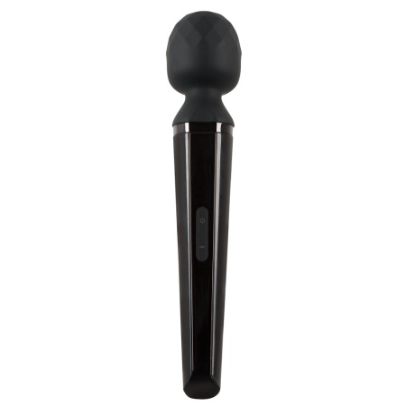 Masażer Rechargeable Power Wand – ładowalny masażer typu różdżka z ruchomą głowicą silikonową 6,1 cm i długością całkowitą 31 cm - 1