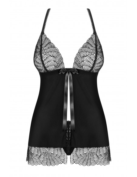 Chiccanta Babydoll I Stringi Czarna   - Babydoll - 5