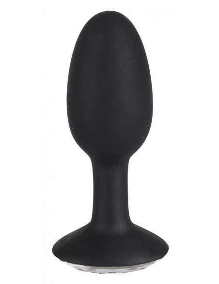 Korek analny Butt Plug Silikon Czarny / Diamond L - Korki analne silikonowe - 2