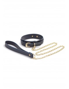 Obroża Ze Smyczą Bondage Couture Collar / Leash - Chokery, obroże i smycze - 1