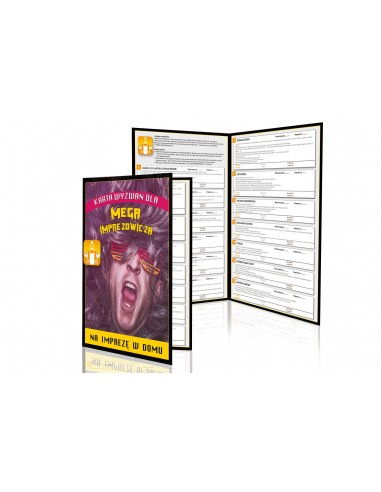 Karta wyzwań dla Mega Iprezowicza w domu - Gry imprezowe, alkoholowe - 1