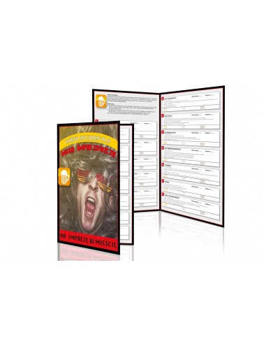 Karta wyzwań dla Mega Iprezowicza w mieście - Gry imprezowe, alkoholowe - 1