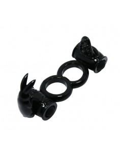 Pierścień z wibracjami Sweet Ring Double Vibration - Pierścienie erekcyjne wibrujące - 1 2