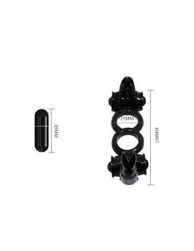 Pierścień z wibracjami Sweet Ring Double Vibration - Pierścienie erekcyjne wibrujące - 3