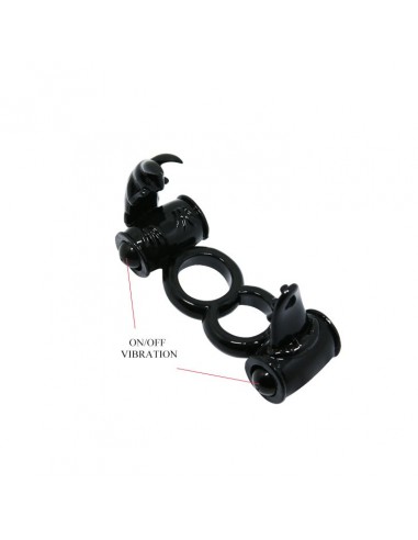 Pierścień z wibracjami Sweet Ring Double Vibration - Pierścienie erekcyjne wibrujące - 4