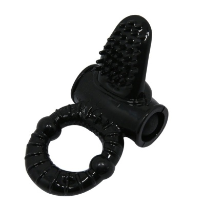 Pierścień erotyczny Sweet Ring z wibrującym języczkiem – 10 cm - 1 2