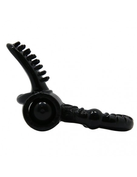 Pierścień z wibracjami Sweet Ring Vibration z Języczkiem - Pierścienie erekcyjne wibrujące - 3