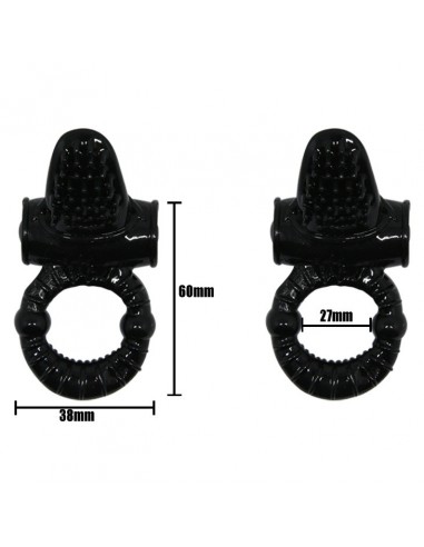 Pierścień z wibracjami Sweet Ring Vibration z Języczkiem - Pierścienie erekcyjne wibrujące - 5