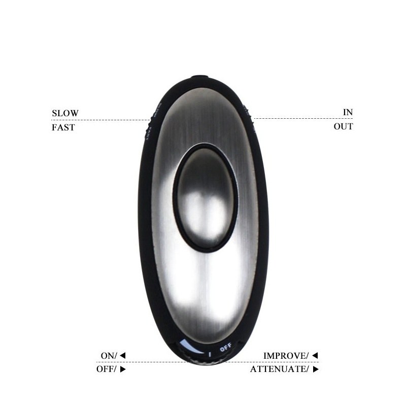 Korek wibrujący E-PASSION PLUG z podstawą bezpieczeństwa, 7,6 cm - 5