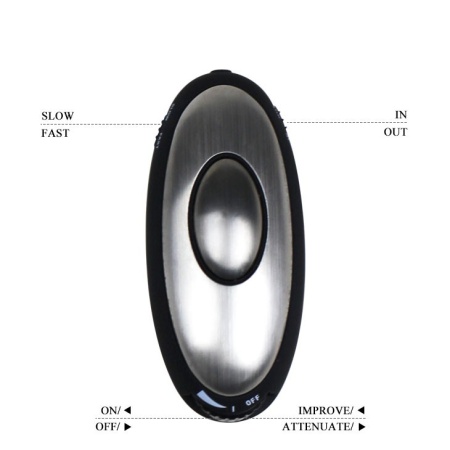 Korek wibrujący E-PASSION PLUG z podstawą bezpieczeństwa, 7,6 cm - 5