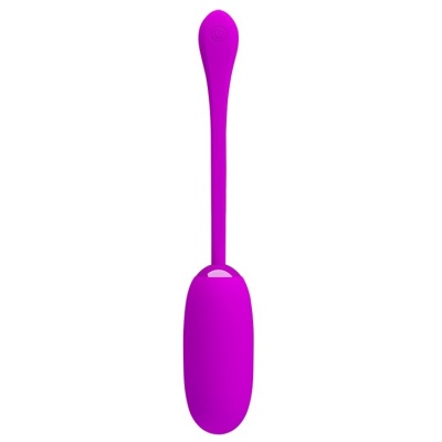 Wibrujące jajko Julius Egg Red Pink z 12 trybami wibracji, 7,8 x 3,3 cm - 1