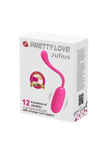 Jajeczko wibrujące Pretty Love - Julius Egg Pink 12 Funkcji - Kulki Gejszy i Jajeczka Wibrujące - 7