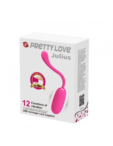 Jajeczko wibrujące Pretty Love - Julius Egg Pink 12 Funkcji - Kulki Gejszy i Jajeczka Wibrujące - 7